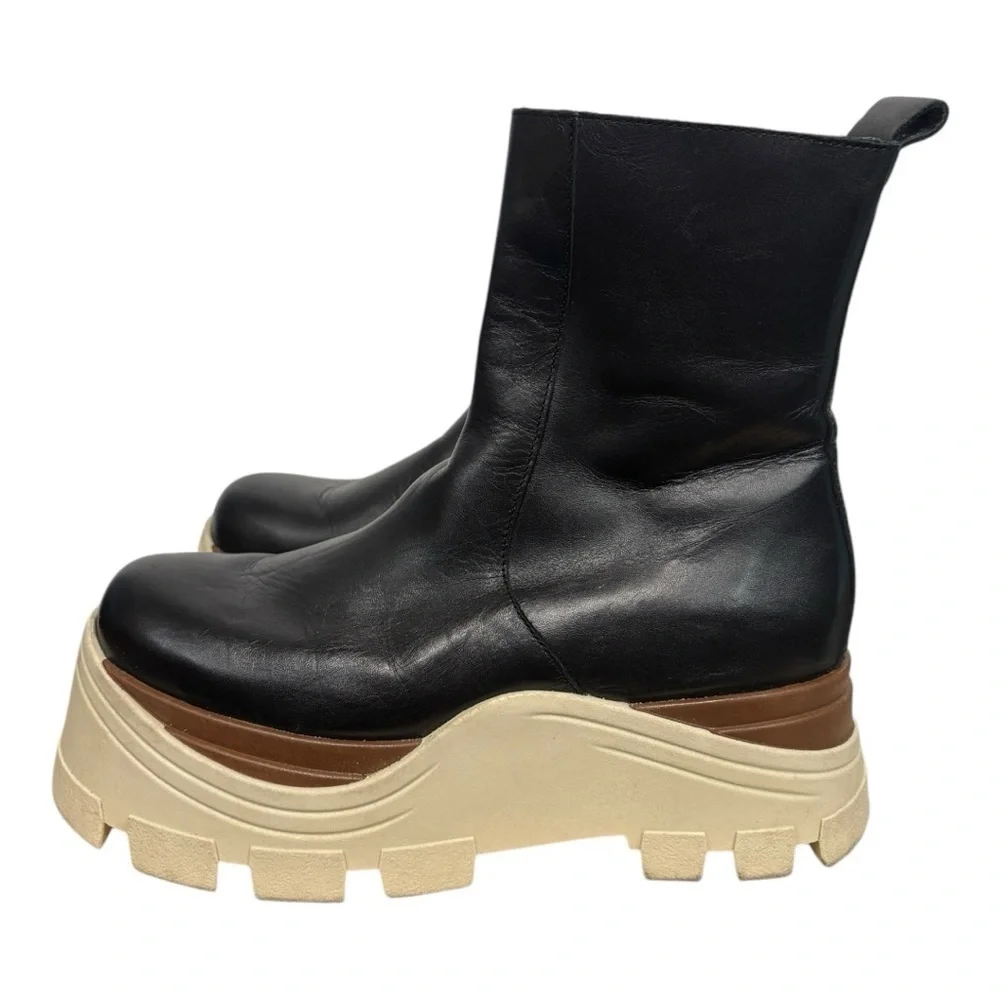 Alohas Phoenix Chunky Chelsea Platform Boots Size 39